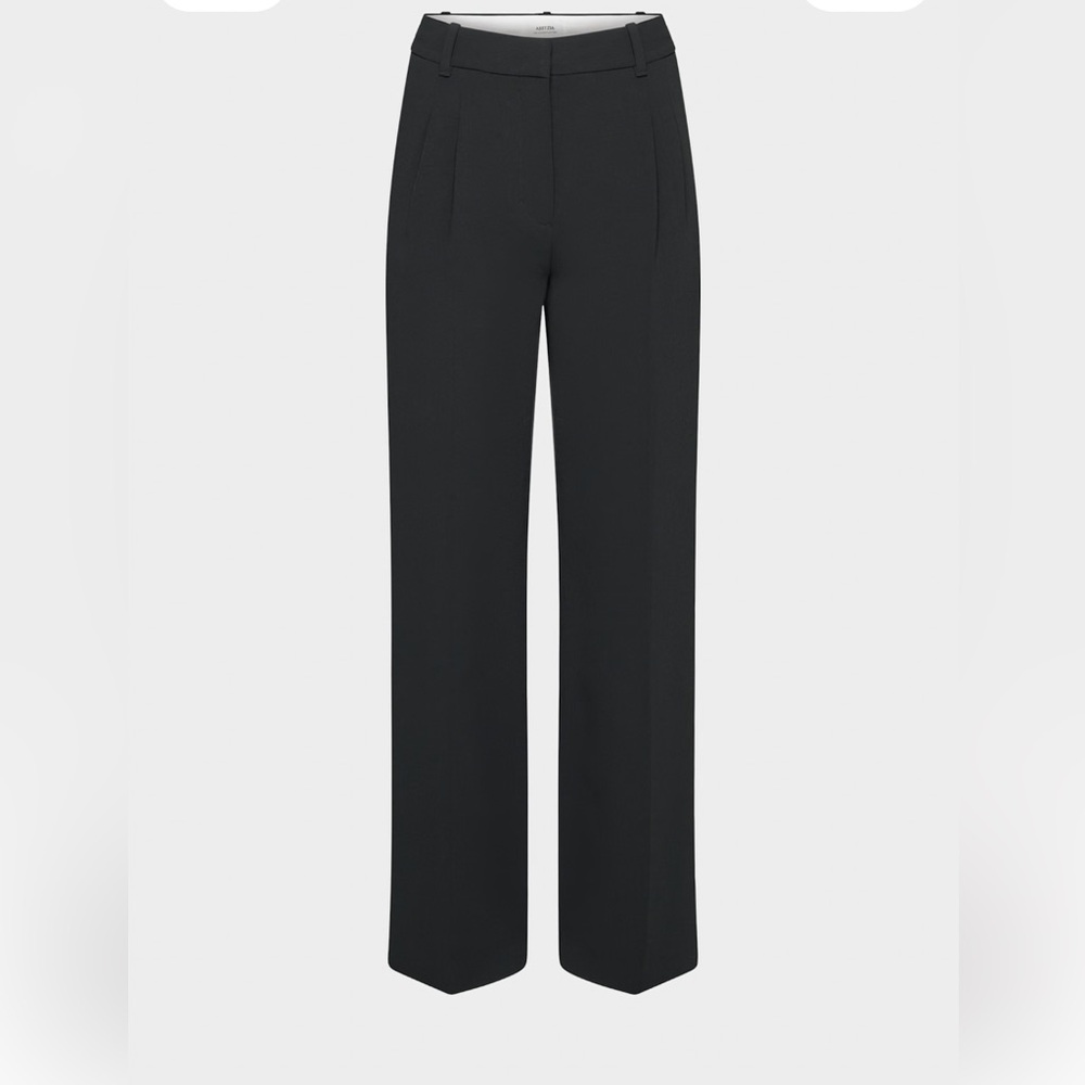Aritzia Wilfred The Effortless Pant Crepette Black